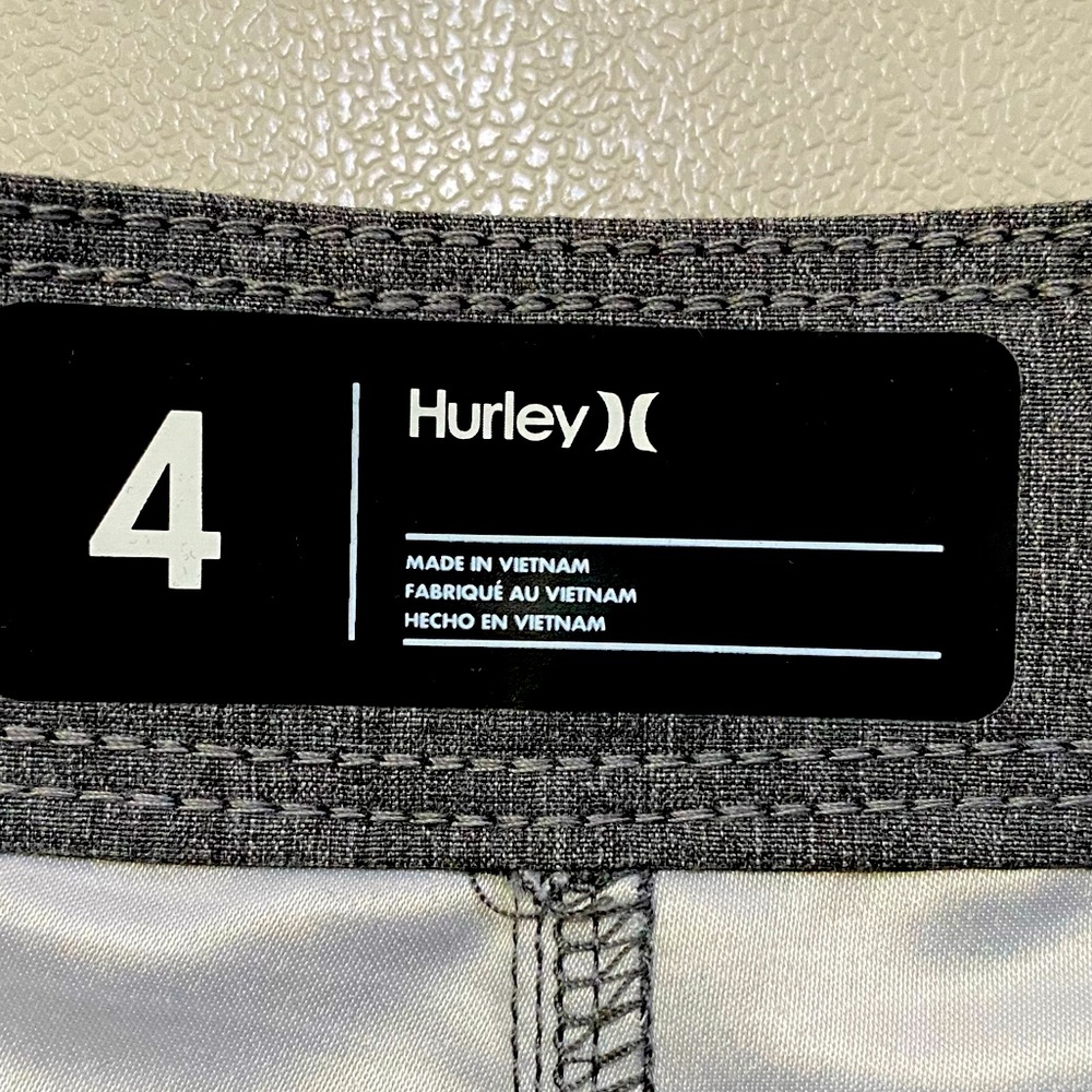 Hurley Boys Swim Trunk Black Size 5 - Picture 13 of 15